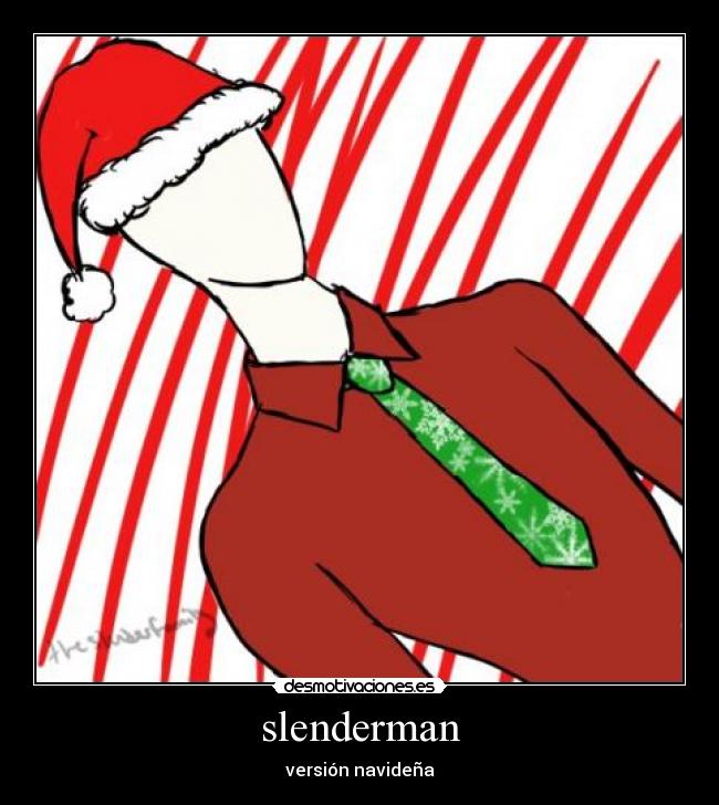slenderman - versión navideña
