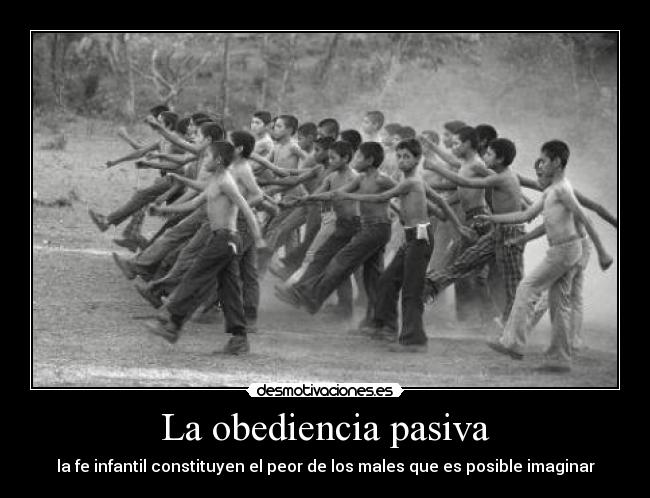 La obediencia pasiva - 
