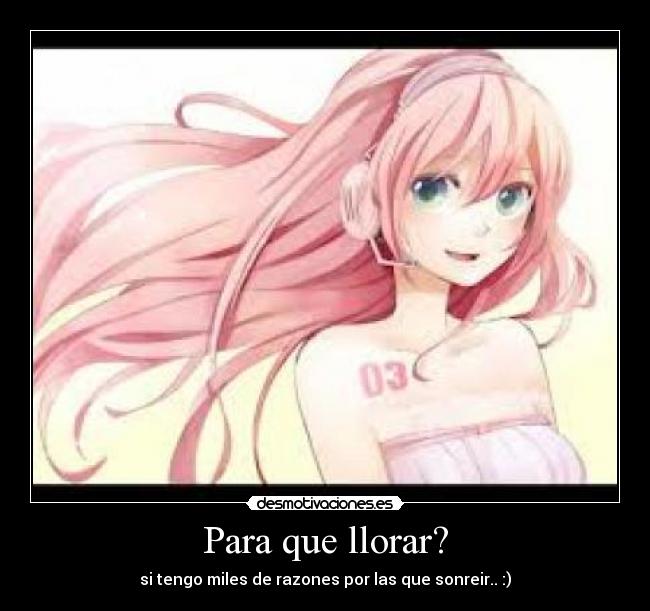 Para que llorar? -