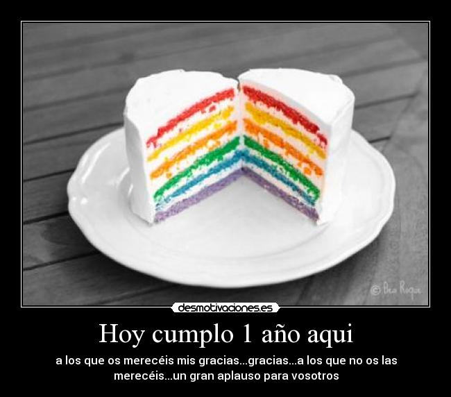 Hoy cumplo 1 año aqui -