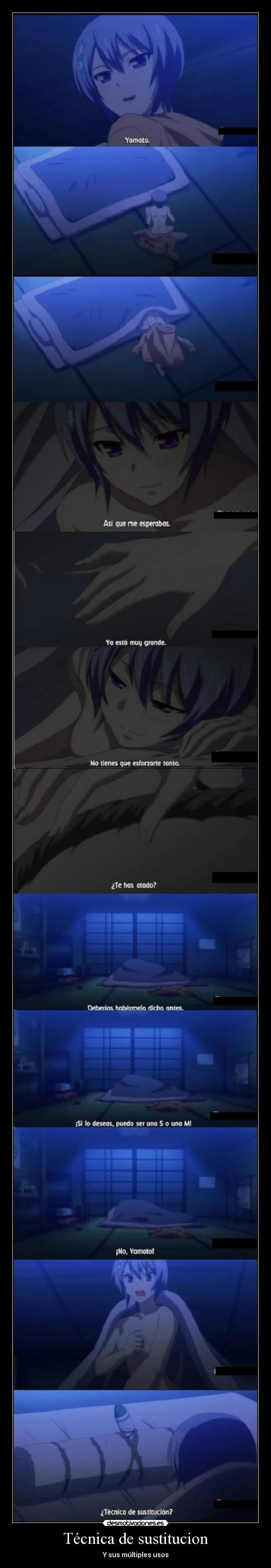 carteles anime shinigamisempai maji watashi koi shinasai tecnica sustitucion sus multiples usos desmotivaciones