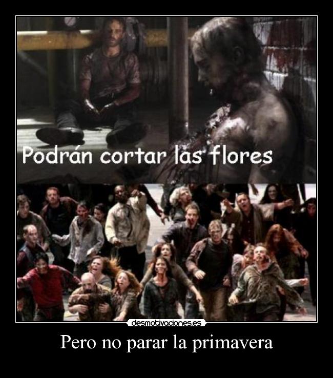 Pero no parar la primavera -