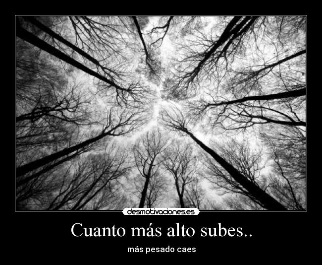 Cuanto más alto subes.. -