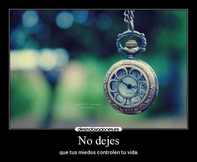 No dejes -