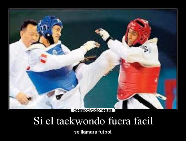 Si el taekwondo fuera facil -