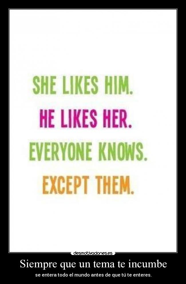 Siempre que un tema te incumbe - 