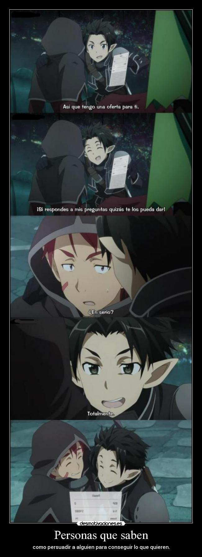 Personas que saben -
