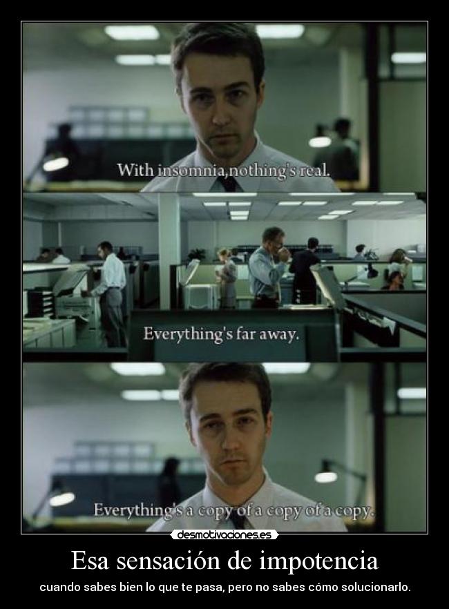 Esa sensación de impotencia - 