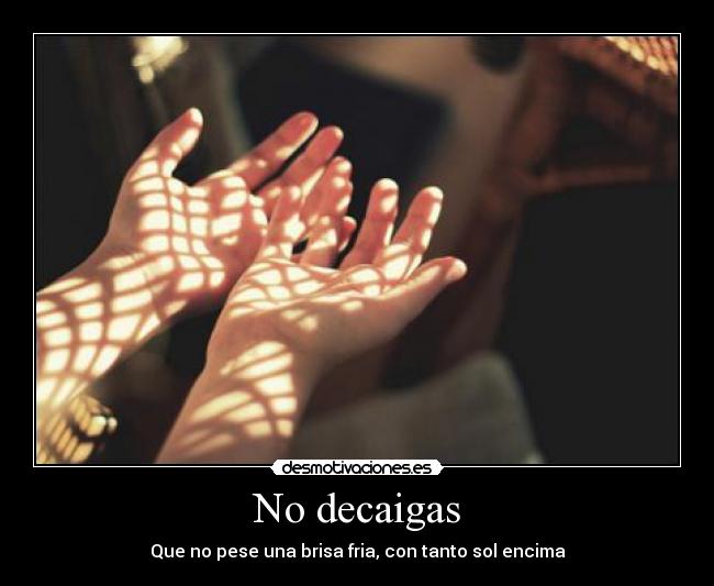 No decaigas - 