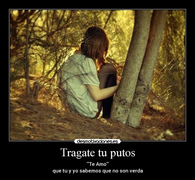Tragate tu putos - Te Amo
que tu y yo sabemos que no son verda