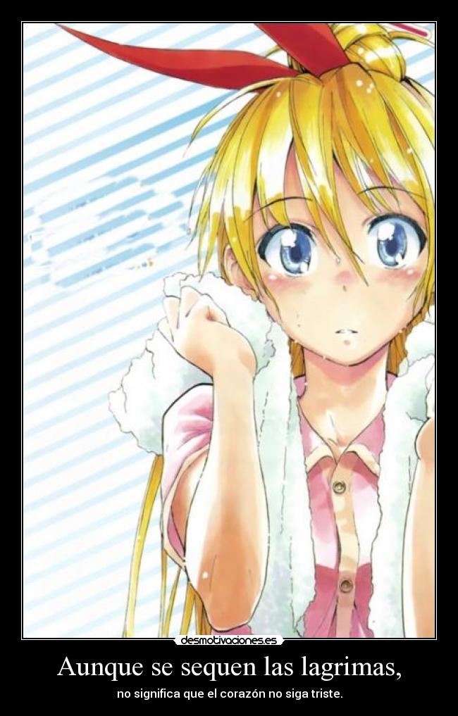 Aunque se sequen las lagrimas, -