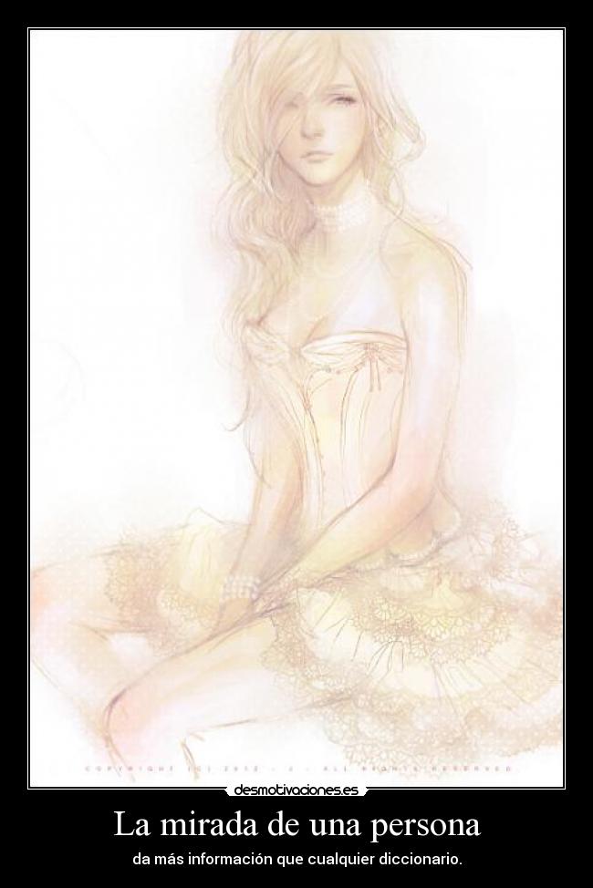 La mirada de una persona -