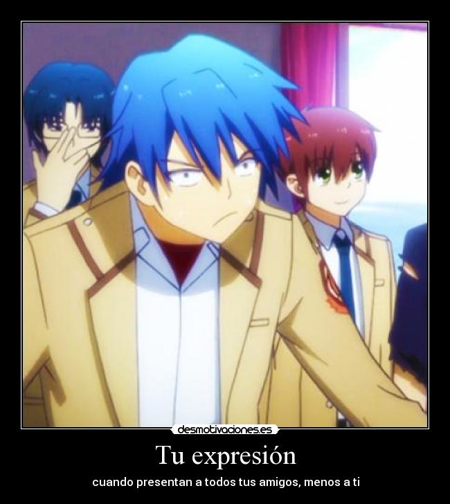 carteles angel beats anime hinata hideki desmotivaciones