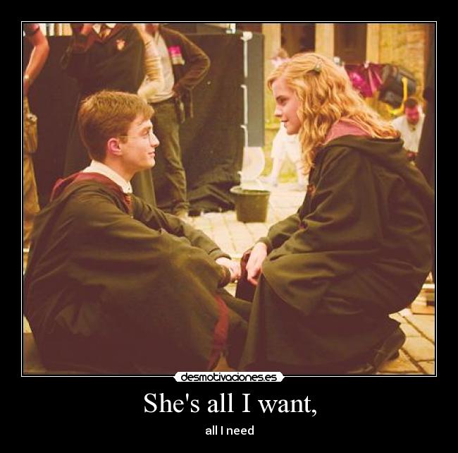 carteles harry hermione zoe desmotivaciones