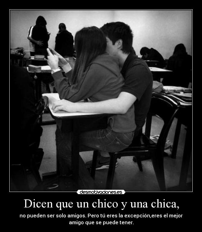 Dicen que un chico y una chica, - 