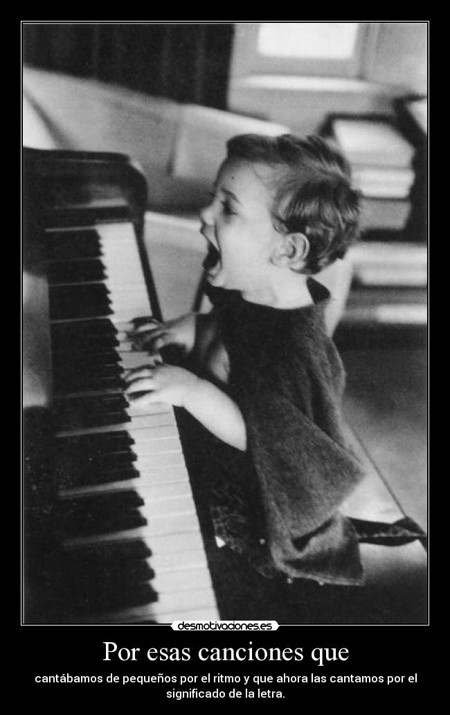 carteles sing little song desmotivaciones