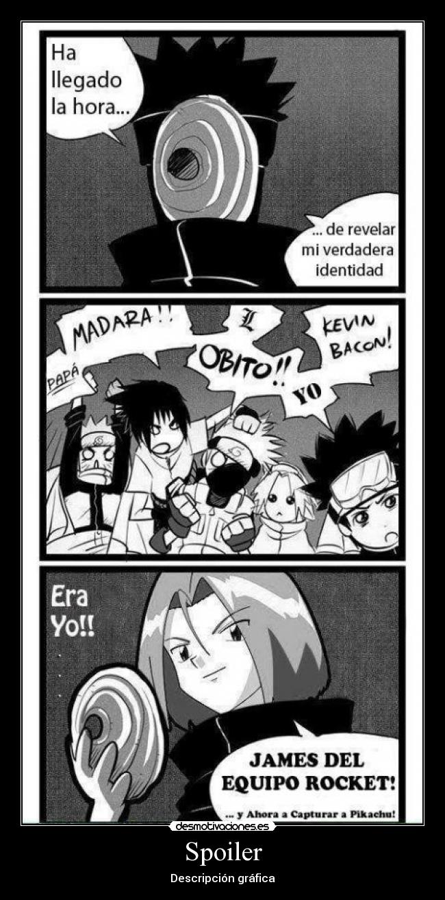 carteles spoiler naruto pokemon pokemon james team rocket era necesario pikachu desmotivaciones