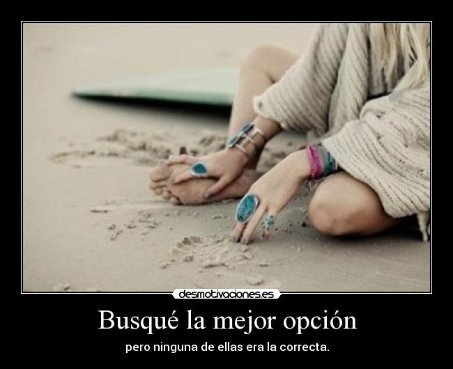 Busqué la mejor opción - 