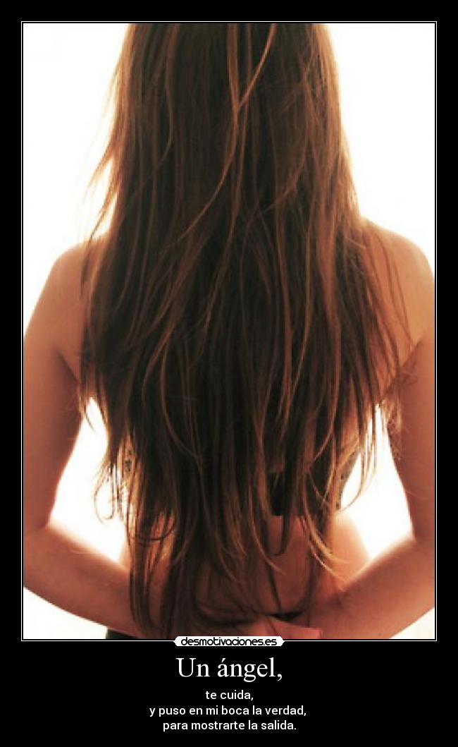 Un ángel, - 