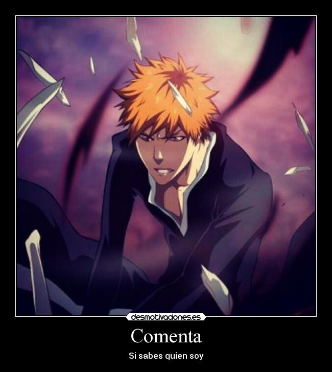 carteles bleach anime ichigo kurosaki desmotivaciones