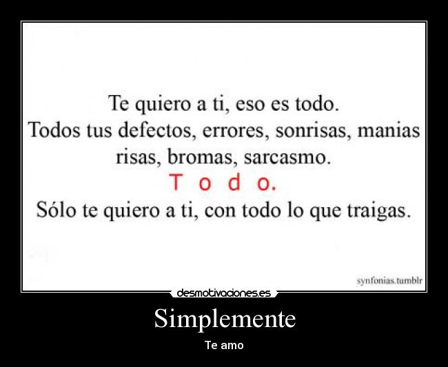 Simplemente -