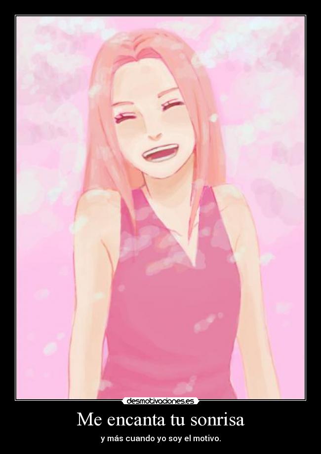 Me encanta tu sonrisa -