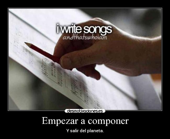 Empezar a componer -