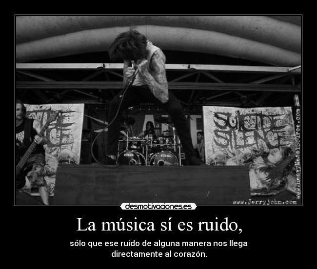 La música sí es ruido, -