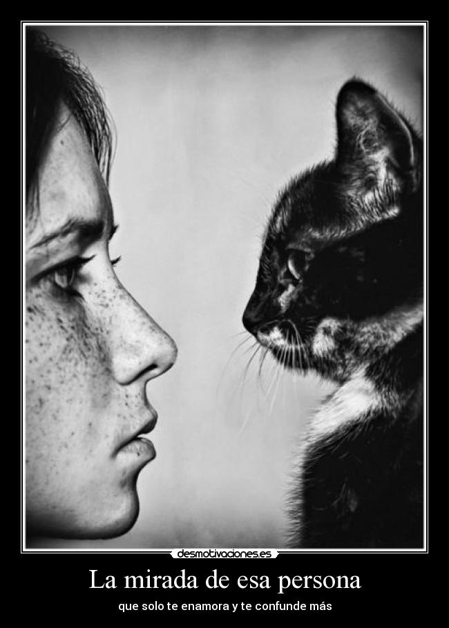 La mirada de esa persona -