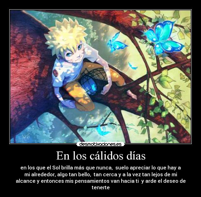 En los cálidos días -