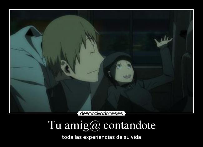 carteles durarara anime erika walker desmotivaciones