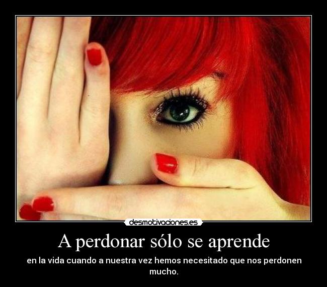 A perdonar sólo se aprende -