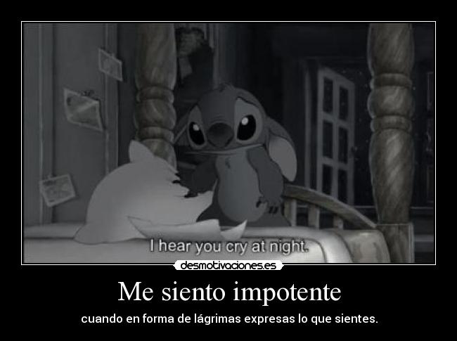 Me siento impotente -