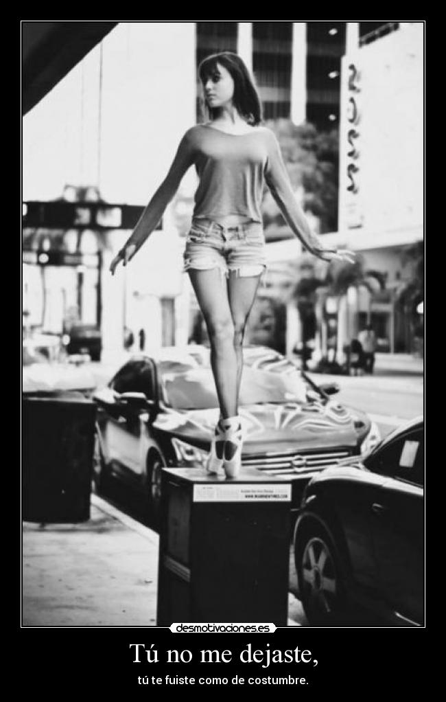Tú no me dejaste, - 