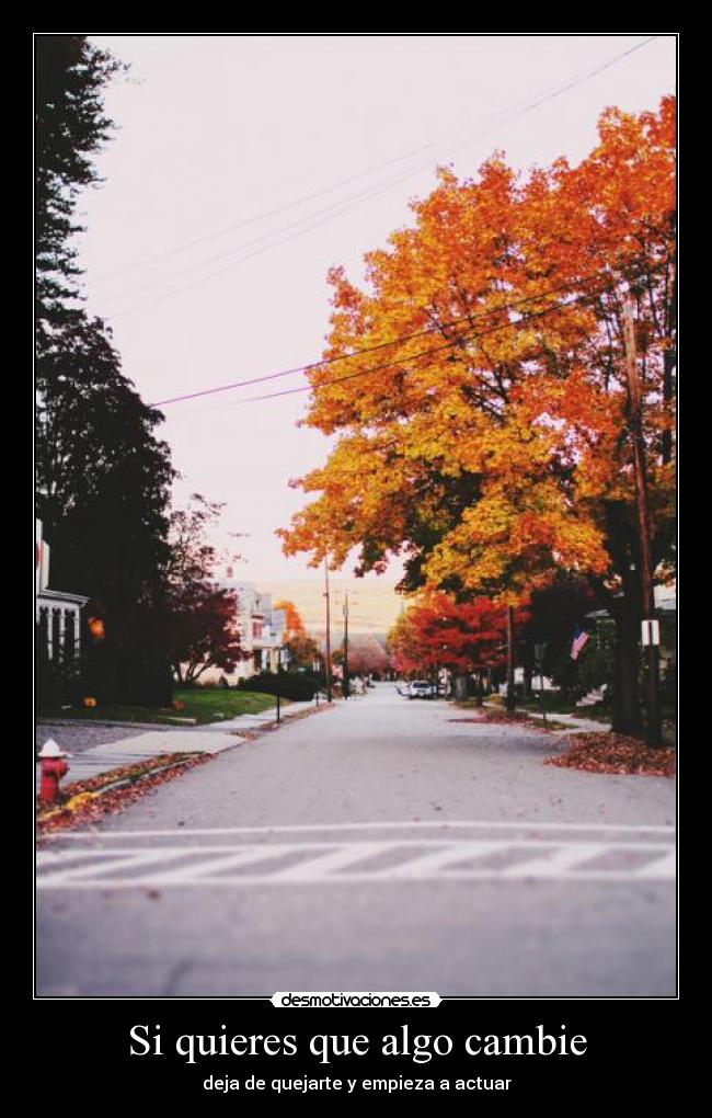 Si quieres que algo cambie - deja de quejarte y empieza a actuar