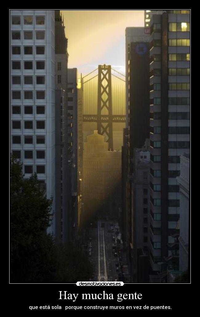 Hay mucha gente -