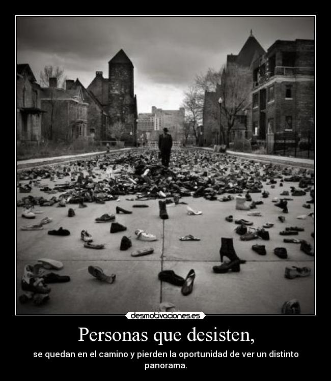 Personas que desisten, -