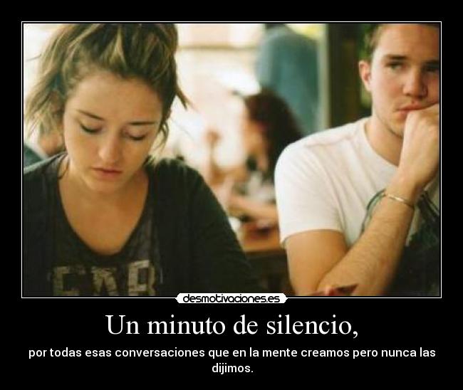 Un minuto de silencio, -