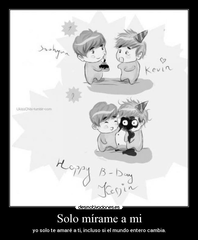 carteles kpop fan art ukiss kevin hbd frase cnblue love girl desmotivaciones