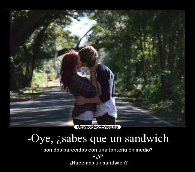 carteles dos personas con amor medio tonterias sin sentido desmotivaciones