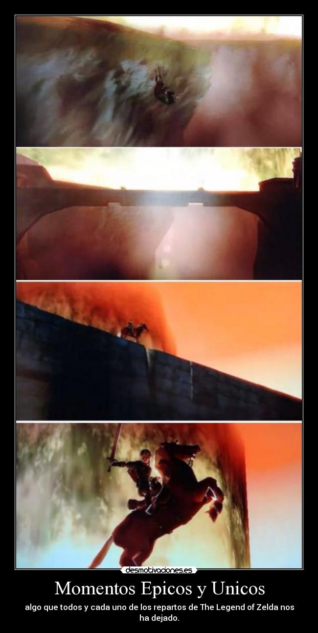 Momentos Epicos y Unicos - algo que todos y cada uno de los repartos de The Legend of Zelda nos ha dejado.