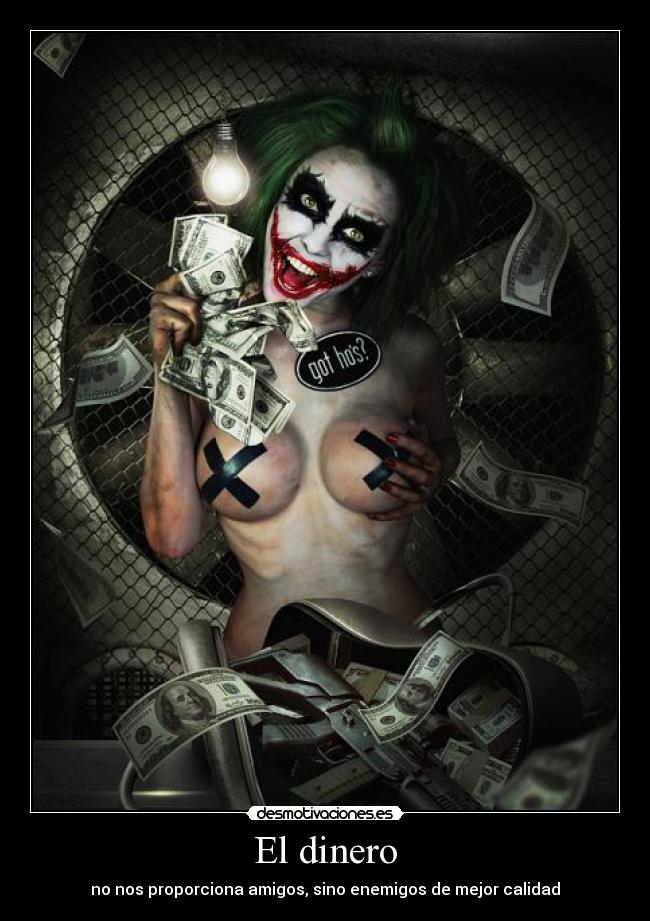 El dinero - no nos proporciona amigos, sino enemigos de mejor calidad