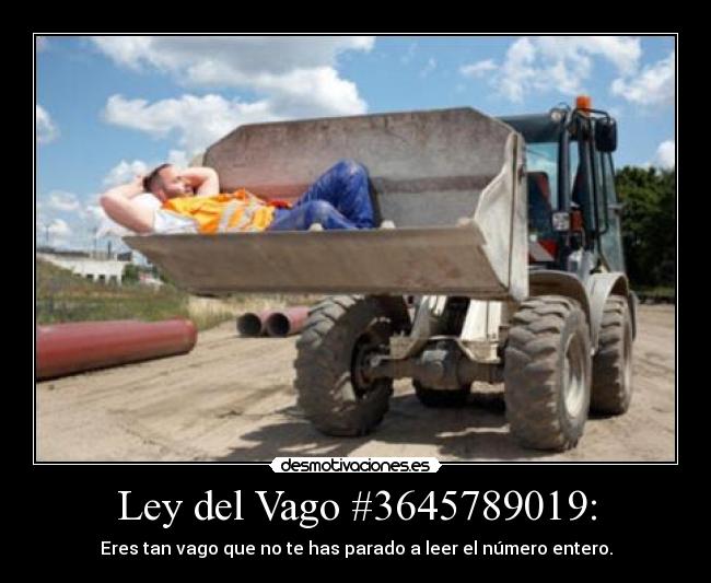 Ley del Vago #3645789019: - 