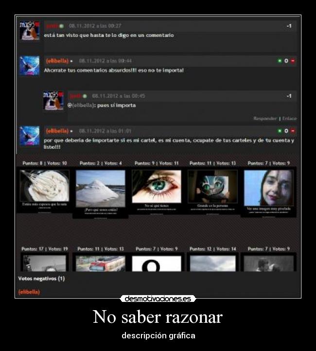 No saber razonar - descripción gráfica