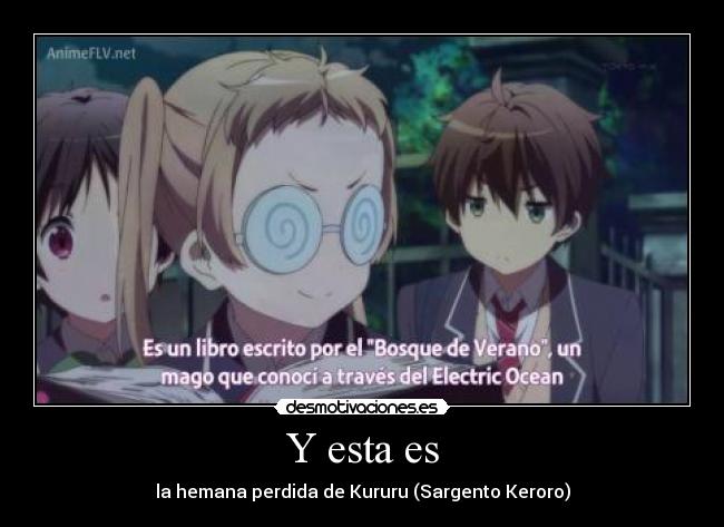 Y esta es - la hemana perdida de Kururu (Sargento Keroro)