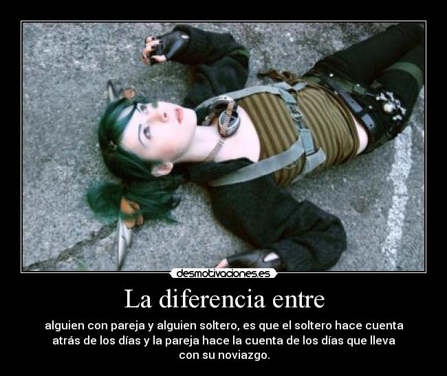 La diferencia entre - 