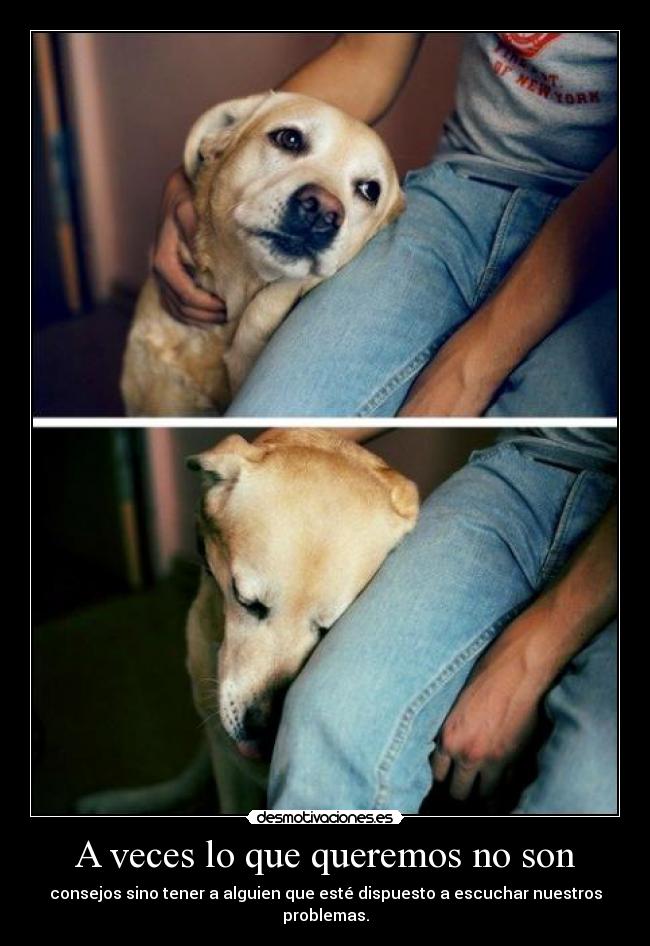 A veces lo que queremos no son -