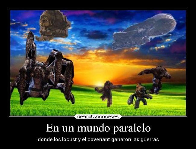 En un mundo paralelo - donde los locust y el covenant ganaron las guerras