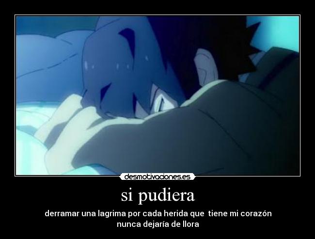 carteles anime black rock shooter desamor lastimado corazon desmotivaciones
