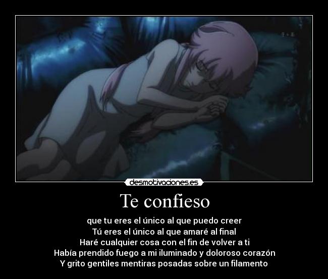 carteles filament yuno mirai nikki yousei teikoku desmotivaciones